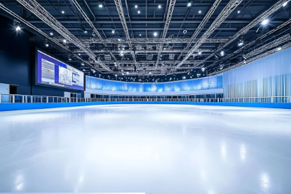 體育館現代簡約室內冰球場冰面燈光反射觀眾席大屏幕商業照片(商業使用).jpg 體育館現代簡約室內冰球場冰面燈光反射觀眾席大屏幕商業照片(商業使用).jpg